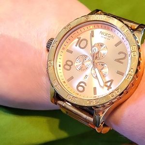 Nixon 51-30 chrono rose gold